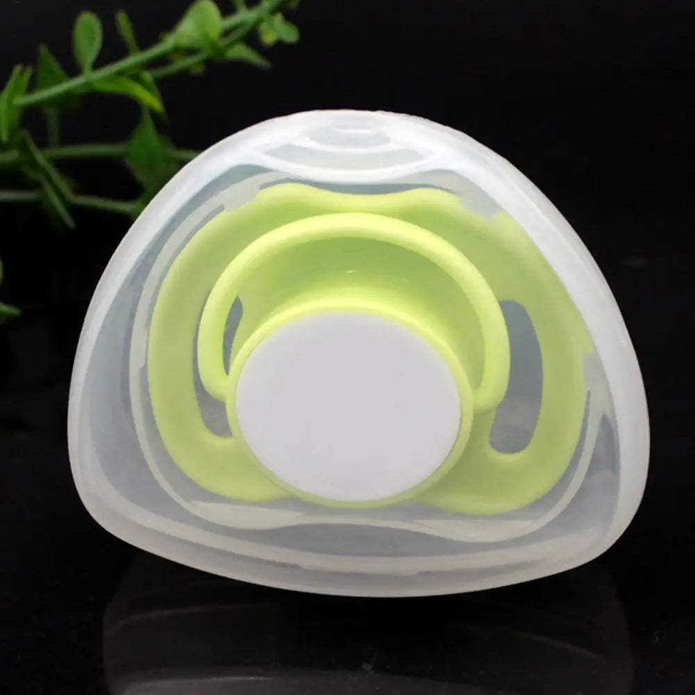 Pacifier Cover 3 Container Holder Case Lightweight Transparent Baby