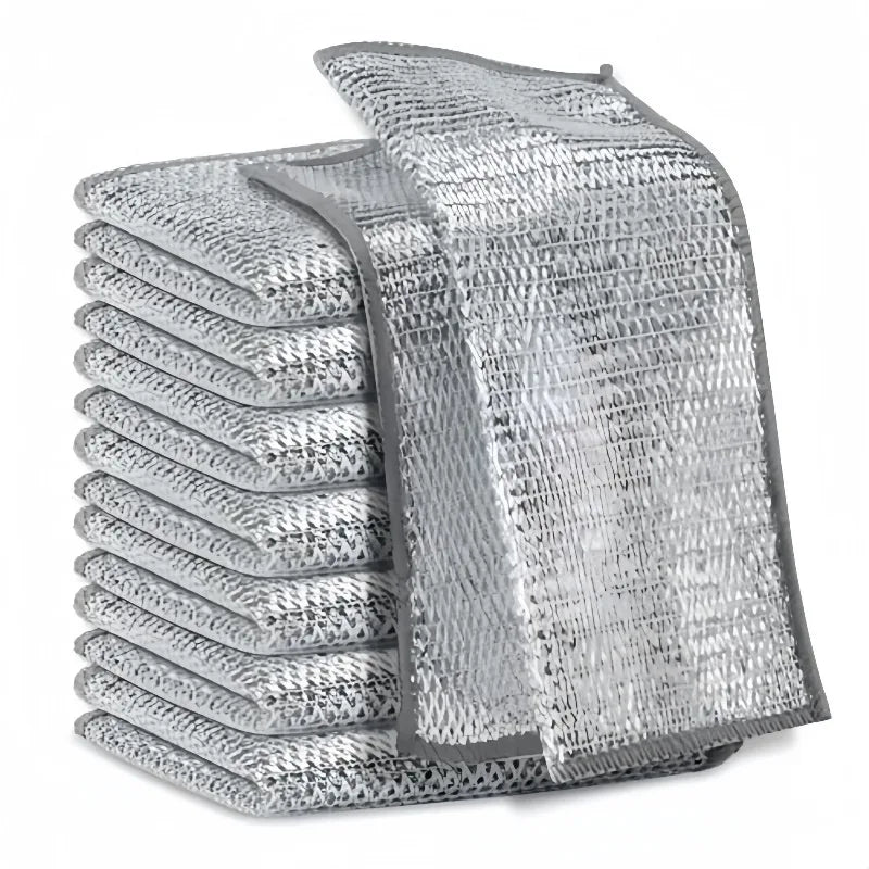 Double-Sided Steel Wire Dishcloth Scrubber – Pot & Pan Cleaner