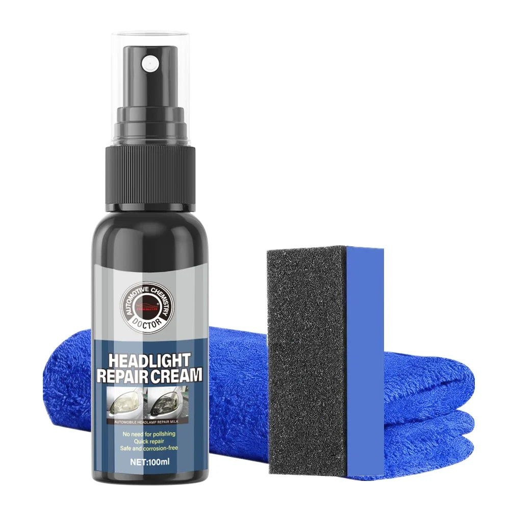 Car Headlight Coating Spray Liquid Light Cleaner Restorer UV