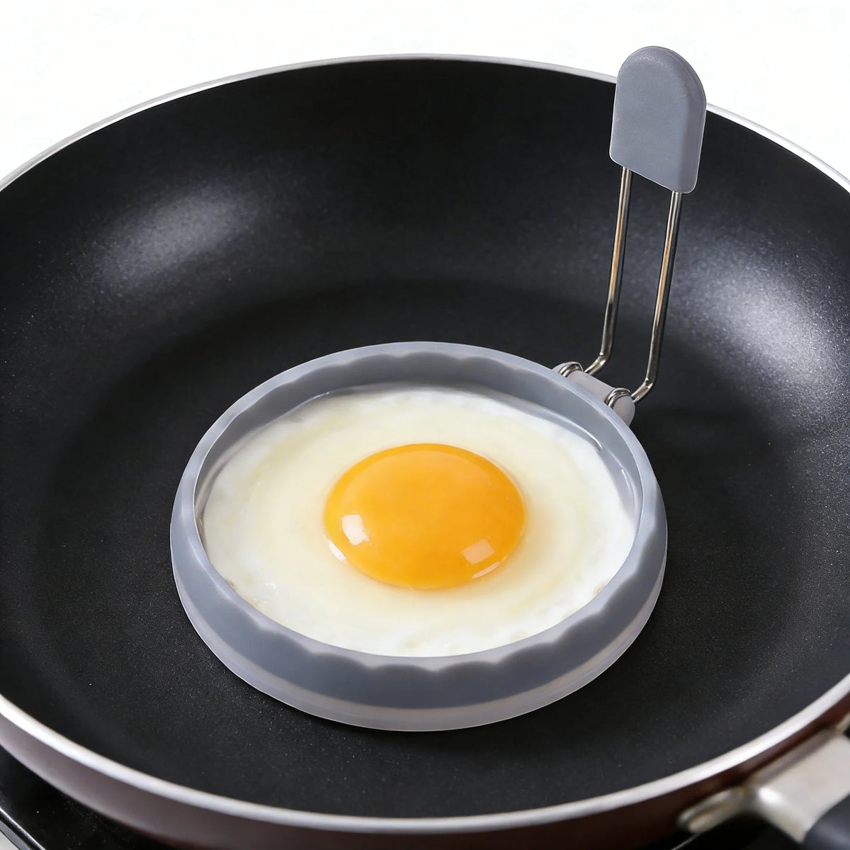 Silicone Egg Ring Mold – Omelette, Pancake & Burger Shaper