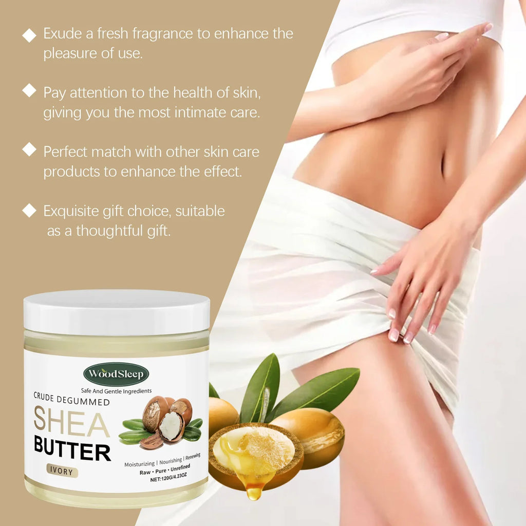 WoodSleep Shea Butter Body Cream – 48Hr Deep Hydration 120g