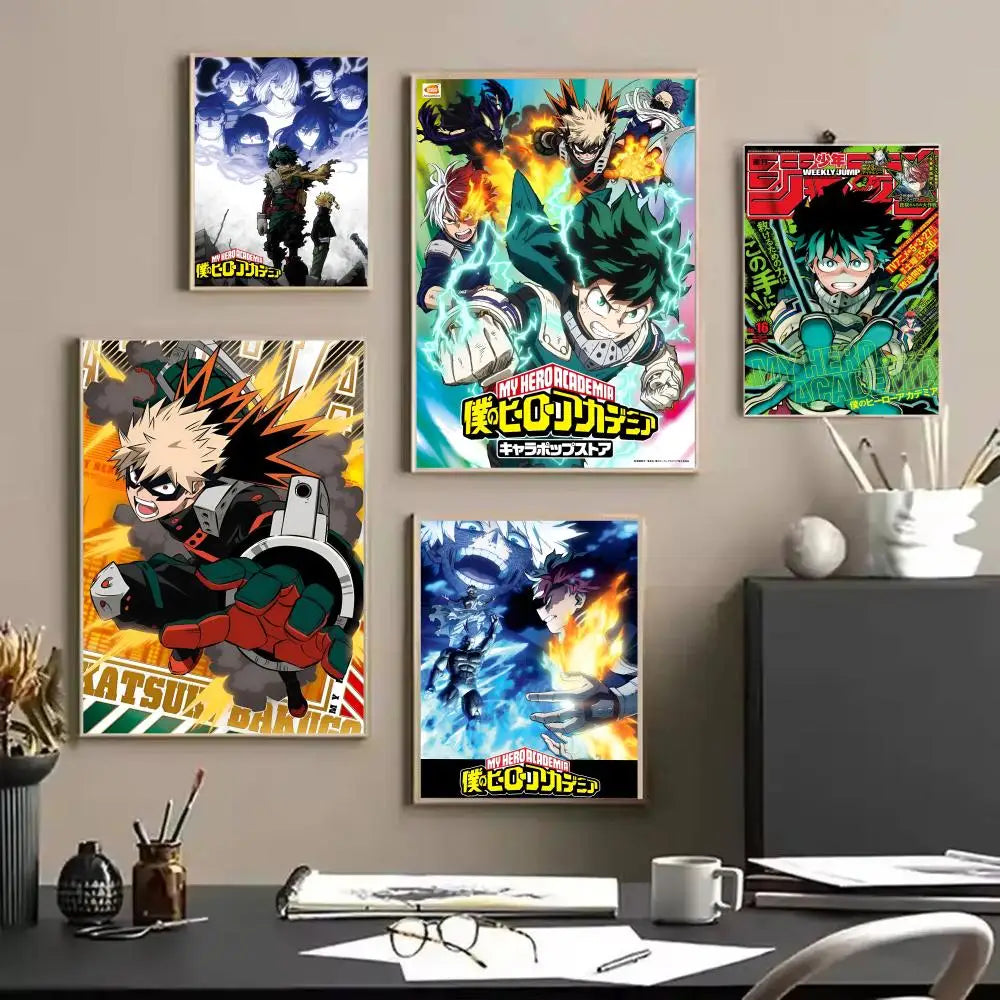 My Hero Academia Anime Canvas Wall Art – Unframed Poster
