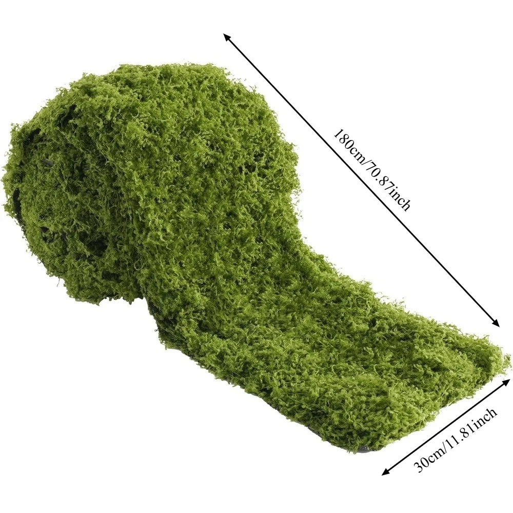 Artificial Moss Table Runner – Faux Grass Mat for Wedding Decor