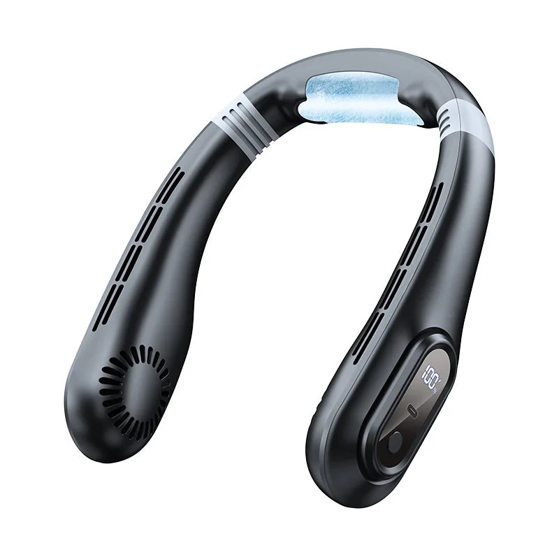 URGGU Bladeless Neck Fan – USB-C, Ultra-Quiet 25dB Portable