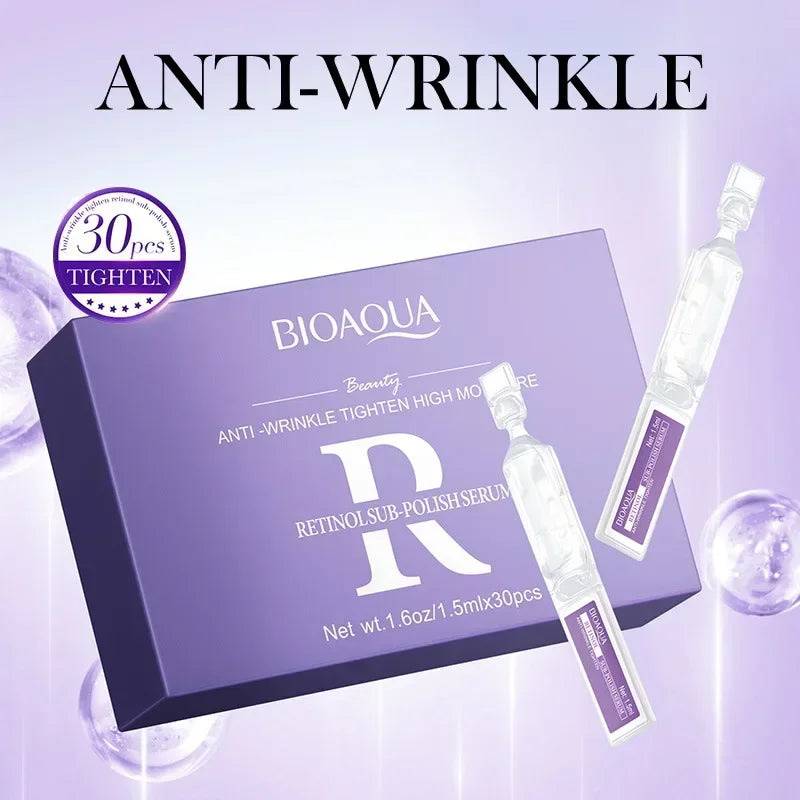 Retinol Vitamin C Hyaluronic Acid Face Serum – 30 Ampoules