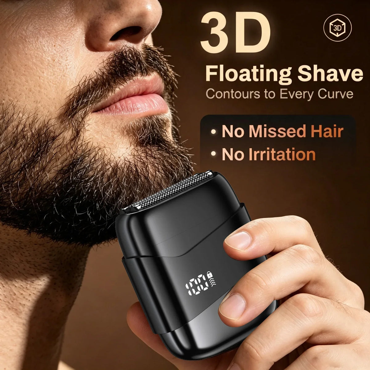 BALASHOV Mini Foil Shaver – Waterproof Travel Electric Razor