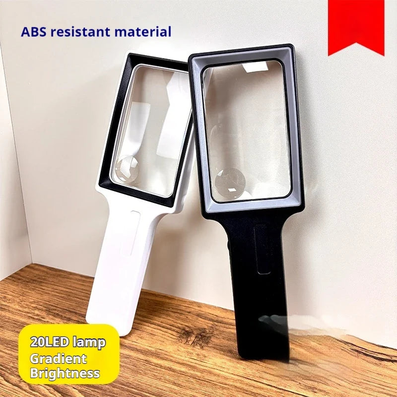 Handheld Magnifying Glass with 20 LED Lights | Reading & Kids