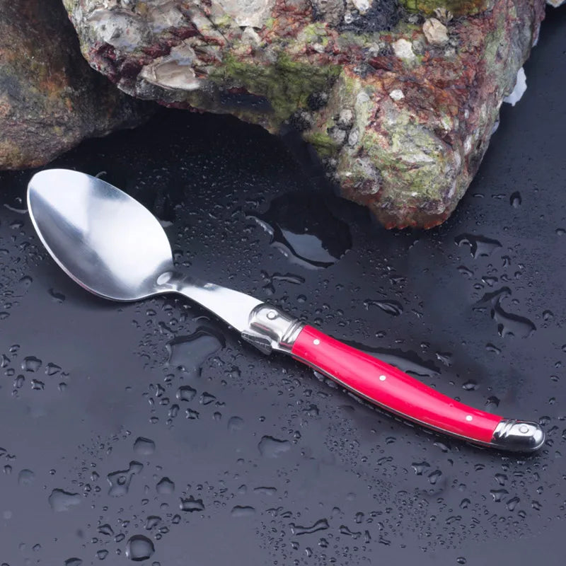 6-Piece Laguiole Stainless Steel Cutlery Set – Spoons & Forks