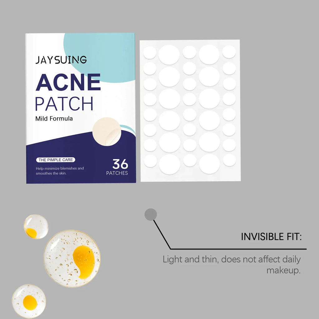 Jaysuing Salicylic Acid Pimple Patches – 36pcs Acne Hydrocolloid