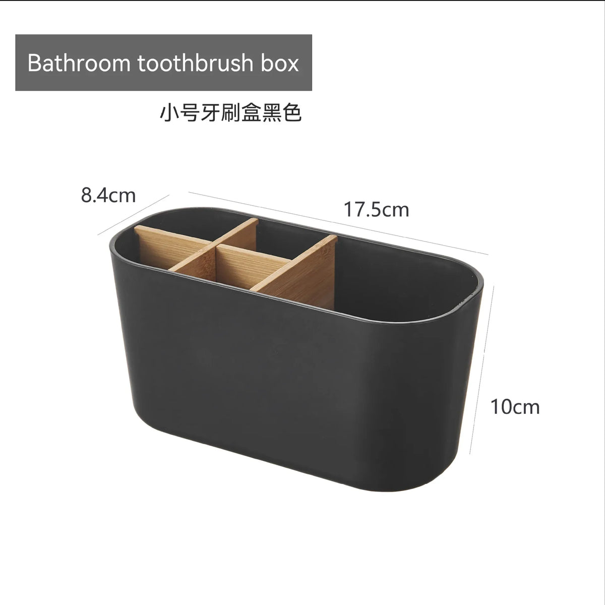 Bamboo Toothbrush Holder Electric Toothbrushes 5 Slot Bathroom