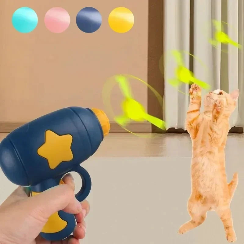 Mini Flying Disc Gun Cat Toy | Interactive Kitten Launch Toy