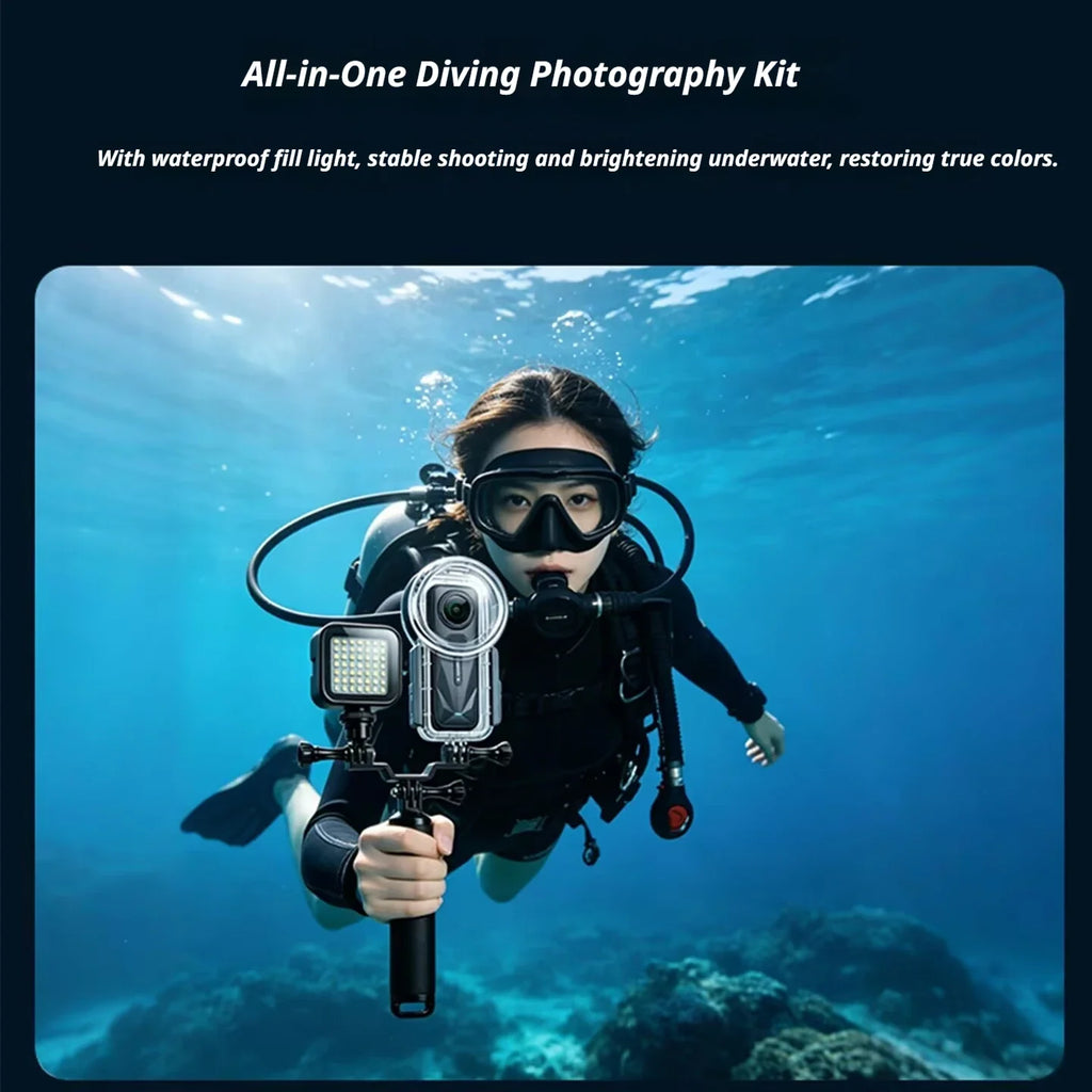 Seafrogs 50m Waterproof Dive Case for Insta360 X5 | Housing