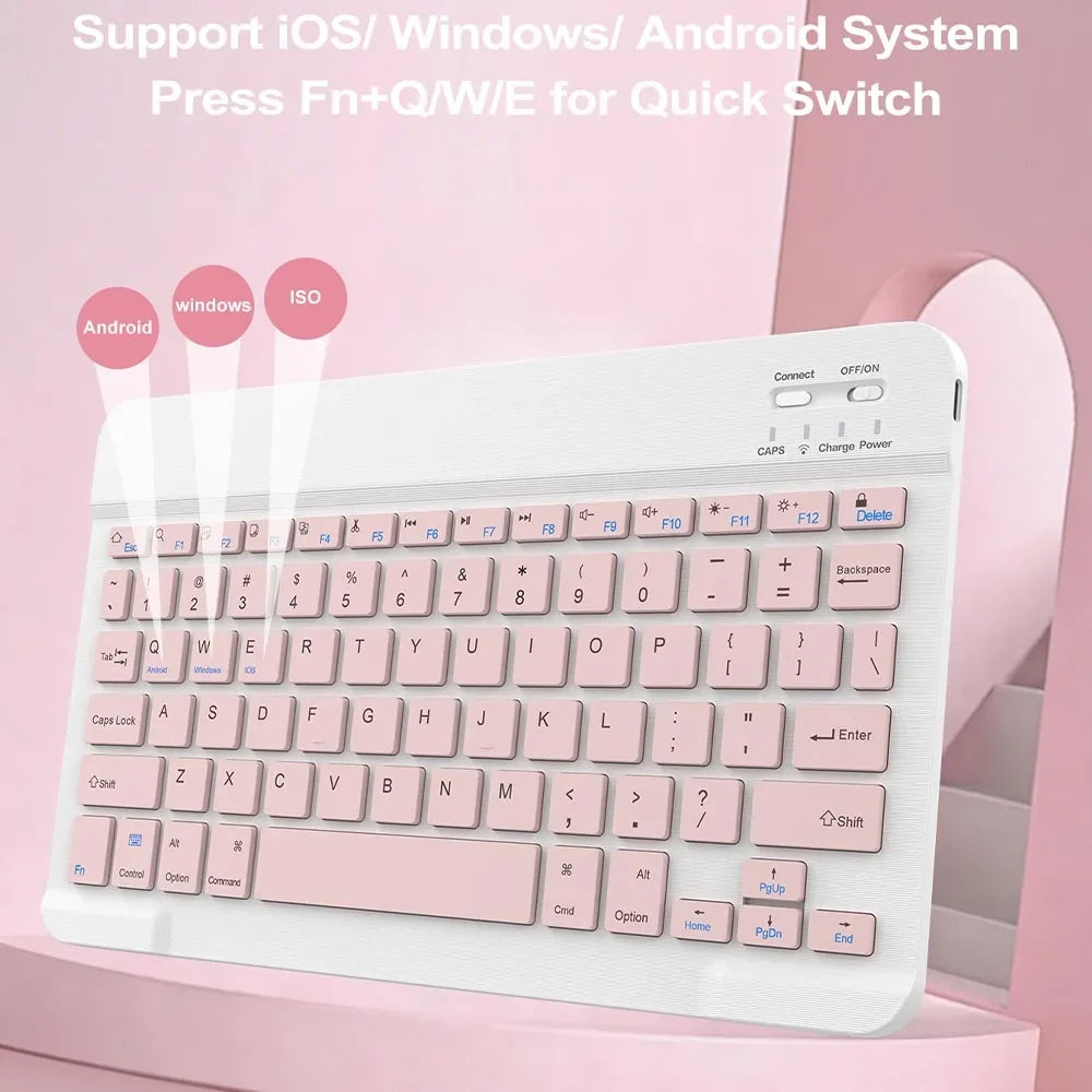Compact Bluetooth Wireless Keyboard – iOS, Android & Windows