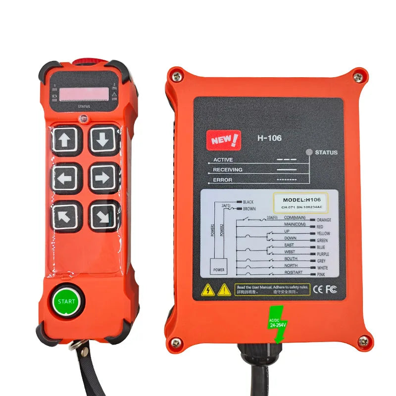 CNMAWAY H106/H108 Industrial Wireless Remote Control 6-Button