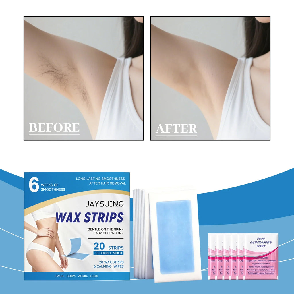 Hair Removal Wax Strips – Face, Body, Bikini & Underarm