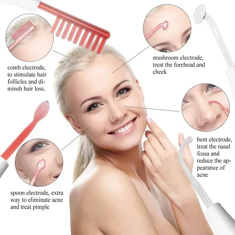 Portable High Frequency Skin Therapy Wand | Face Lift Device