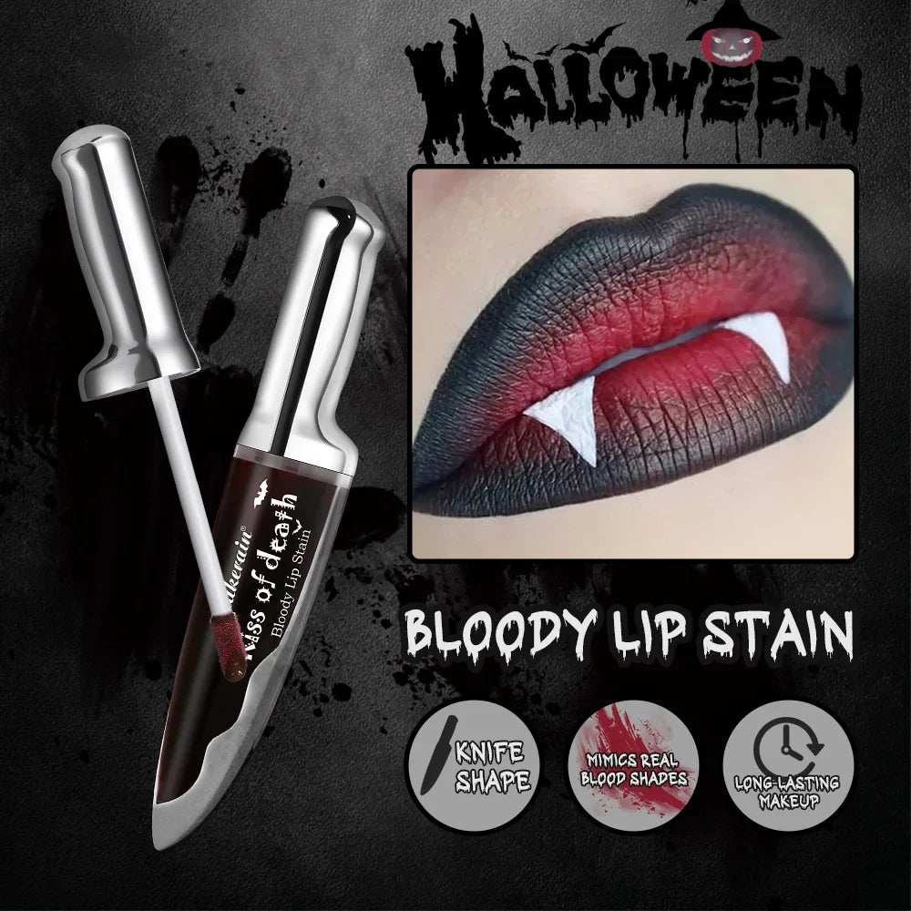 Gothic Bloody Lip Stain – Matte, Waterproof, Color-Deepening