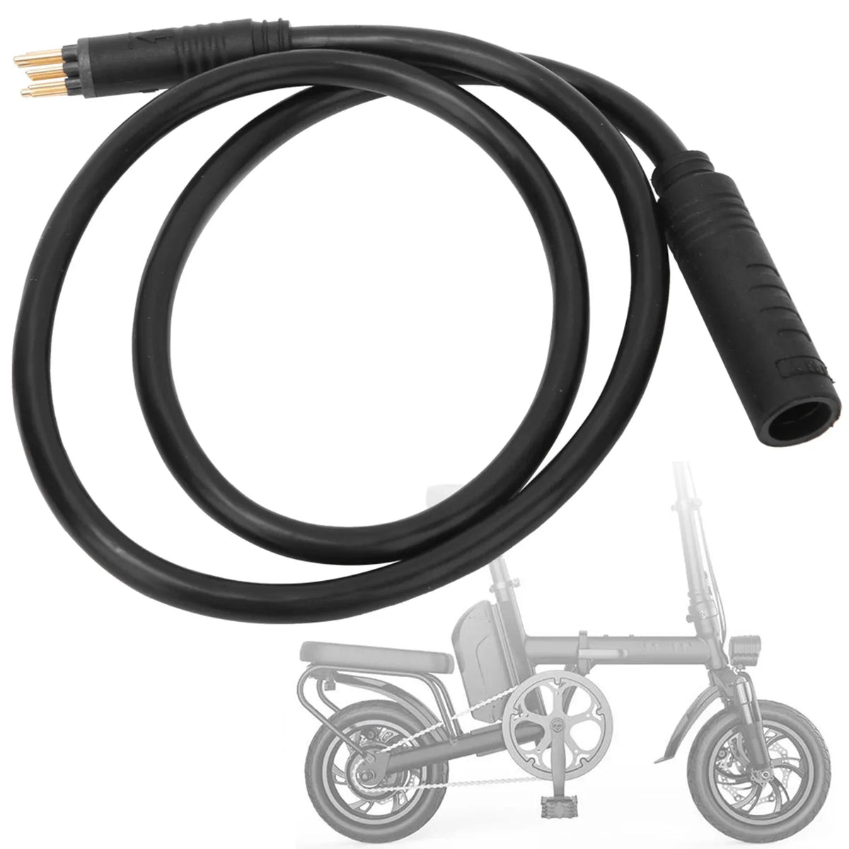 Electric Bike Motor Cable 9 Pin Wheel Extension Female Male Wire E