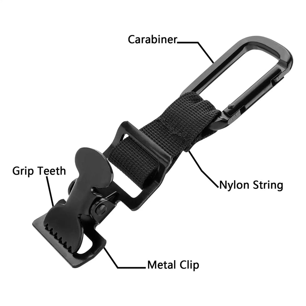 Heavy-Duty Serrated Glove Clip & Belt Hanger | Work & Golf