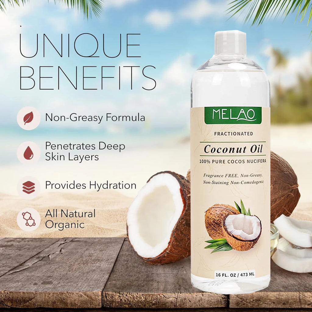 Cold-pressed Coconut Pure Essential Oil Skin Care Hair Soap Making
