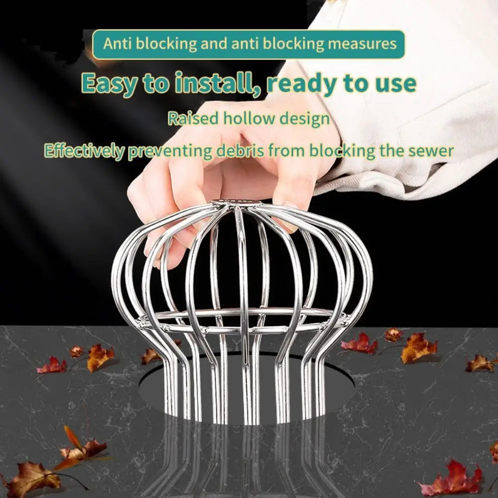 304 Stainless Steel Gutter Balloon Guard Filter Anti-leaf Fall Easy