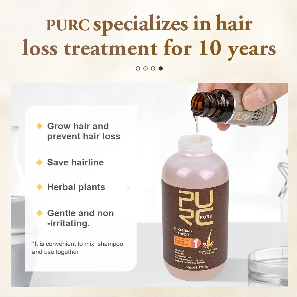 PURC Ginger Hair Growth Spray & Oil Set – Root Strengthening