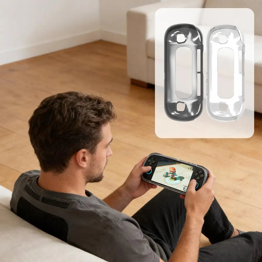 Retroid Pocket 6 Transparent TPU Soft Silicone Case Gaming Handheld