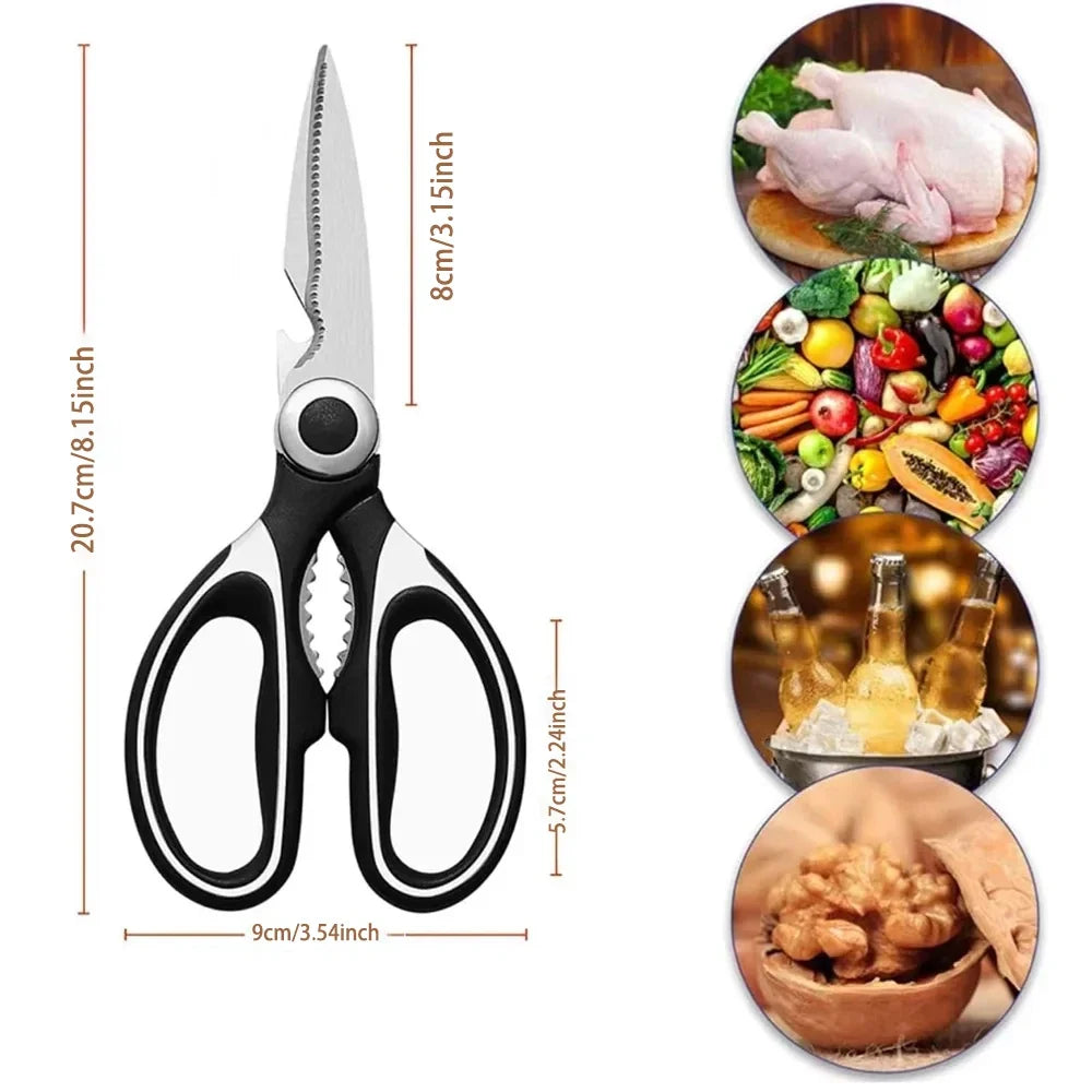 Professional Stainless Steel Kitchen Scissors | Multi-Function