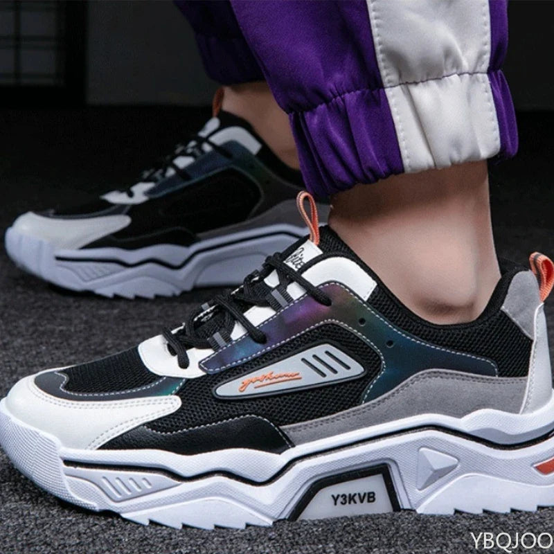 Men's Breathable Mesh Sneakers – Lightweight Casual Sports Shoes