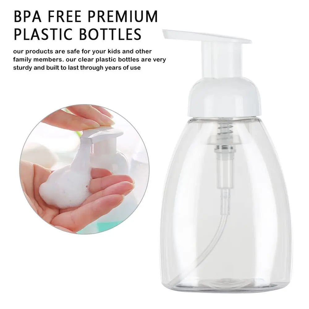 Clear Blue Shampoo Lotion Shower Gel Foam Pump Bottles Foaming Bottle