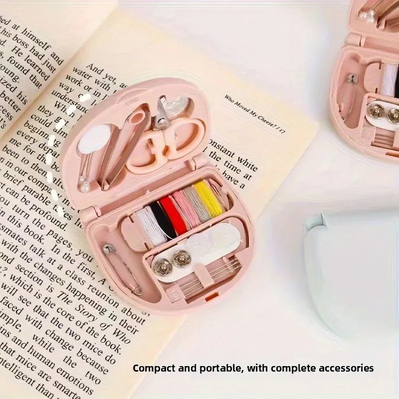 Pink Sewing Kit – Complete Compact Set for Travel & Repairs