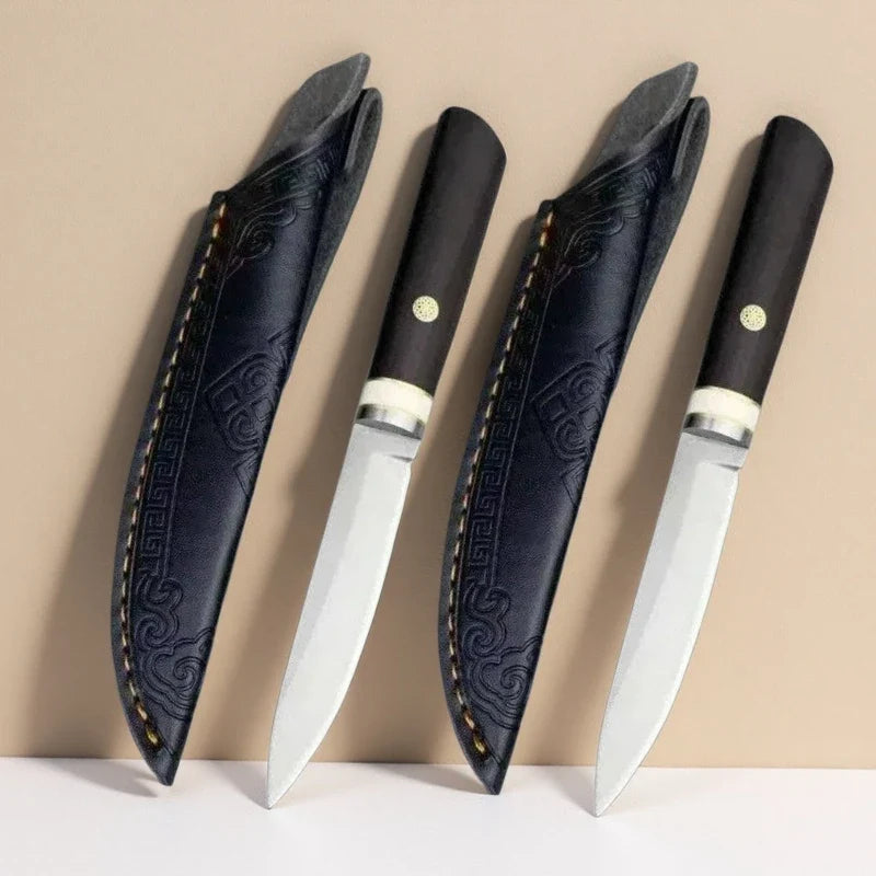 Outdoor Camping Pocket Knife – Stainless Steel & Wood Handle