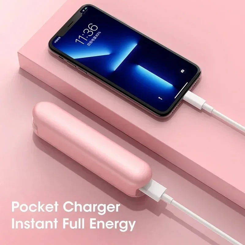 3-in-1 Mini Foldable Handheld Fan with 2000mAh Power Bank