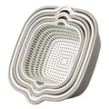 Stackable Vegetable Washing Strainer & Drain Basket Set