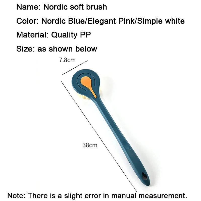 Long-Handle Soft Bristle Back Scrubber Bath Brush | PGY