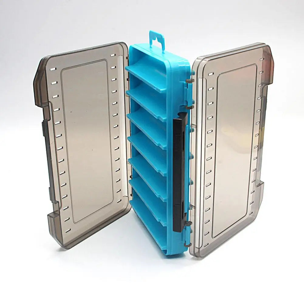 Double-Sided Fishing Tackle Box – Portable Bait Storage Case
