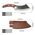 Forged Stainless Steel Chef Knife – Rosewood Handle Cleaver