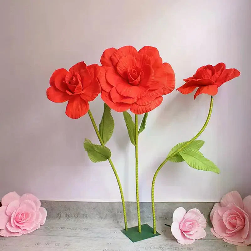 PE Foam Simulation Rose Flower Heads | Wedding & Party Decor