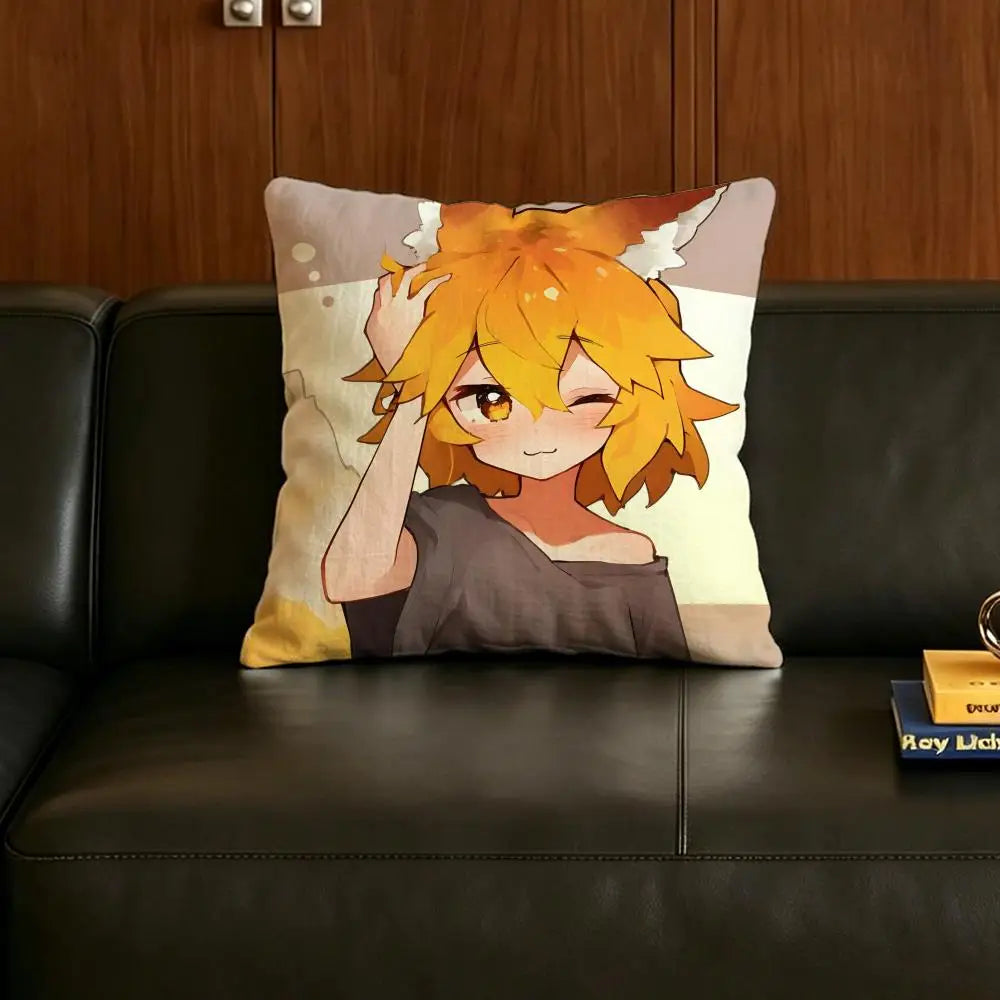Senko-San Anime Linen Cushion Cover | Sofa & Bedroom Decor