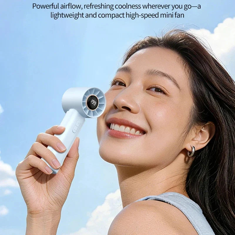 Lenovo Portable Mini USB Handheld Fan – Rechargeable Summer Cooling
