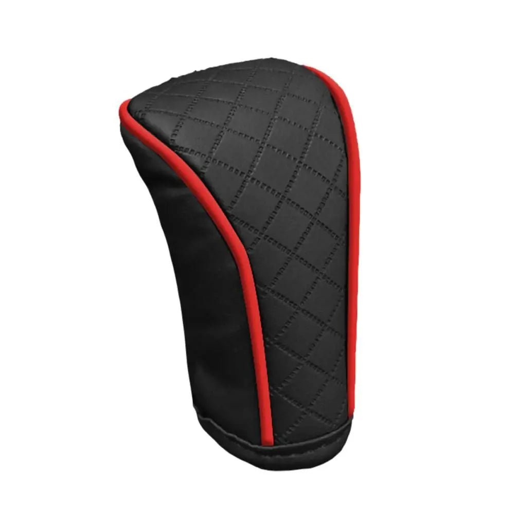 Car Gear Shift Cover Universal Bovine Leather Breathable Carbon Fiber
