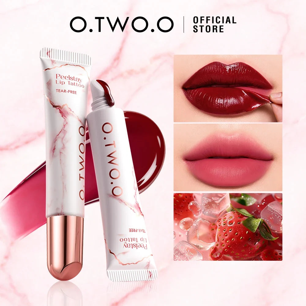 O.TWO.O Peel-Off Lip Stain | 48H Waterproof Color-Lock Lip Tint