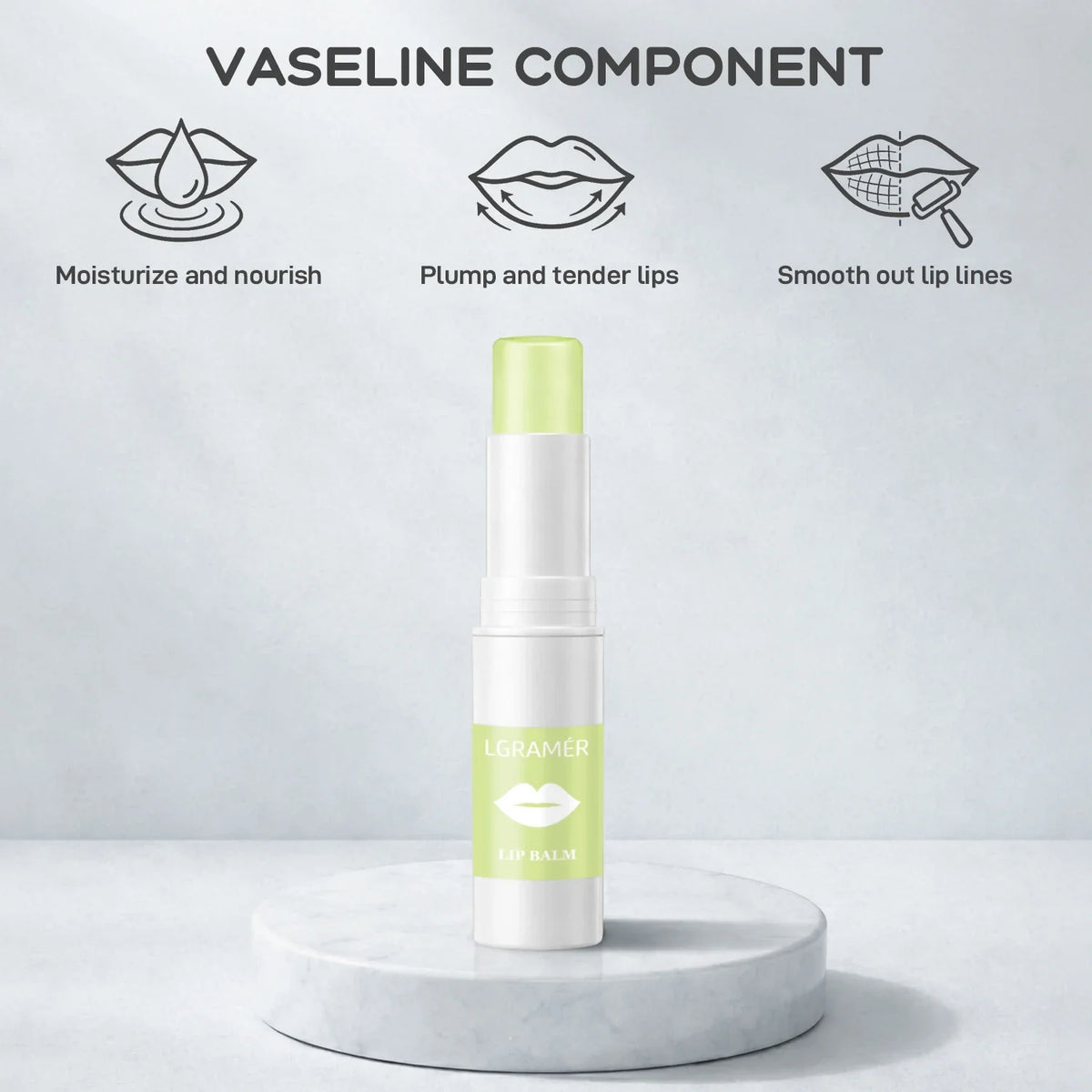 LGRAMER Coconut Oil Lip Balm & Nourishing Lip Mask