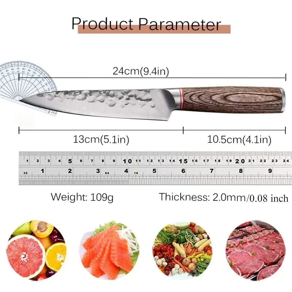 Forged Steel Kitchen Knife – Chef, Paring & Cleaver Knife