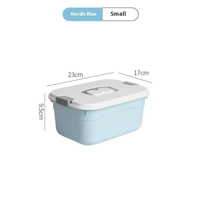 Large Foldable Plastic Storage Bins with Lids – 60L Organizer