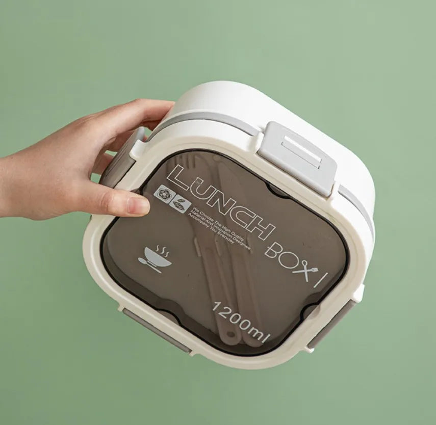 Thickened Simple Lunch Box Lid Microwave-safe Salad Bowl Office