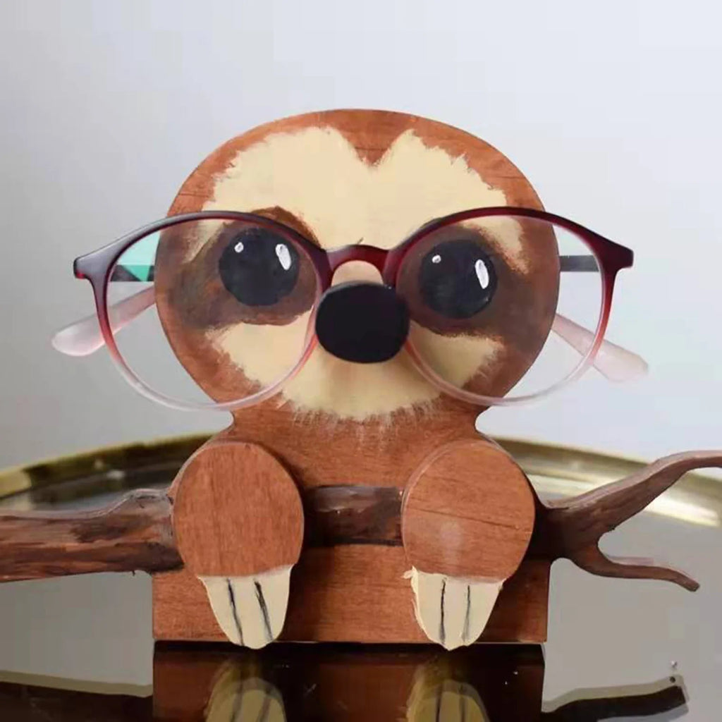 Wooden Puppy Dog Glasses Holder – Cute Desk Decor & Gift