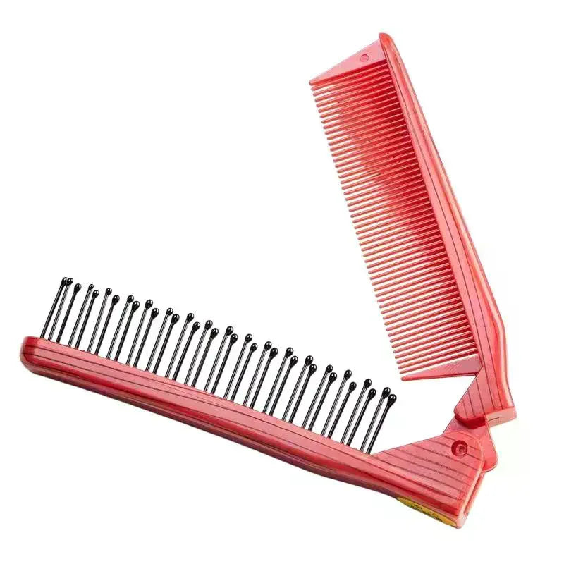 Foldable Travel Hair Comb – Dual-Sided Portable Styling