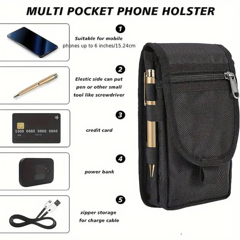 Multi-purpose Large Screen Mobile Phone Bag Casual Waist Daily Coin