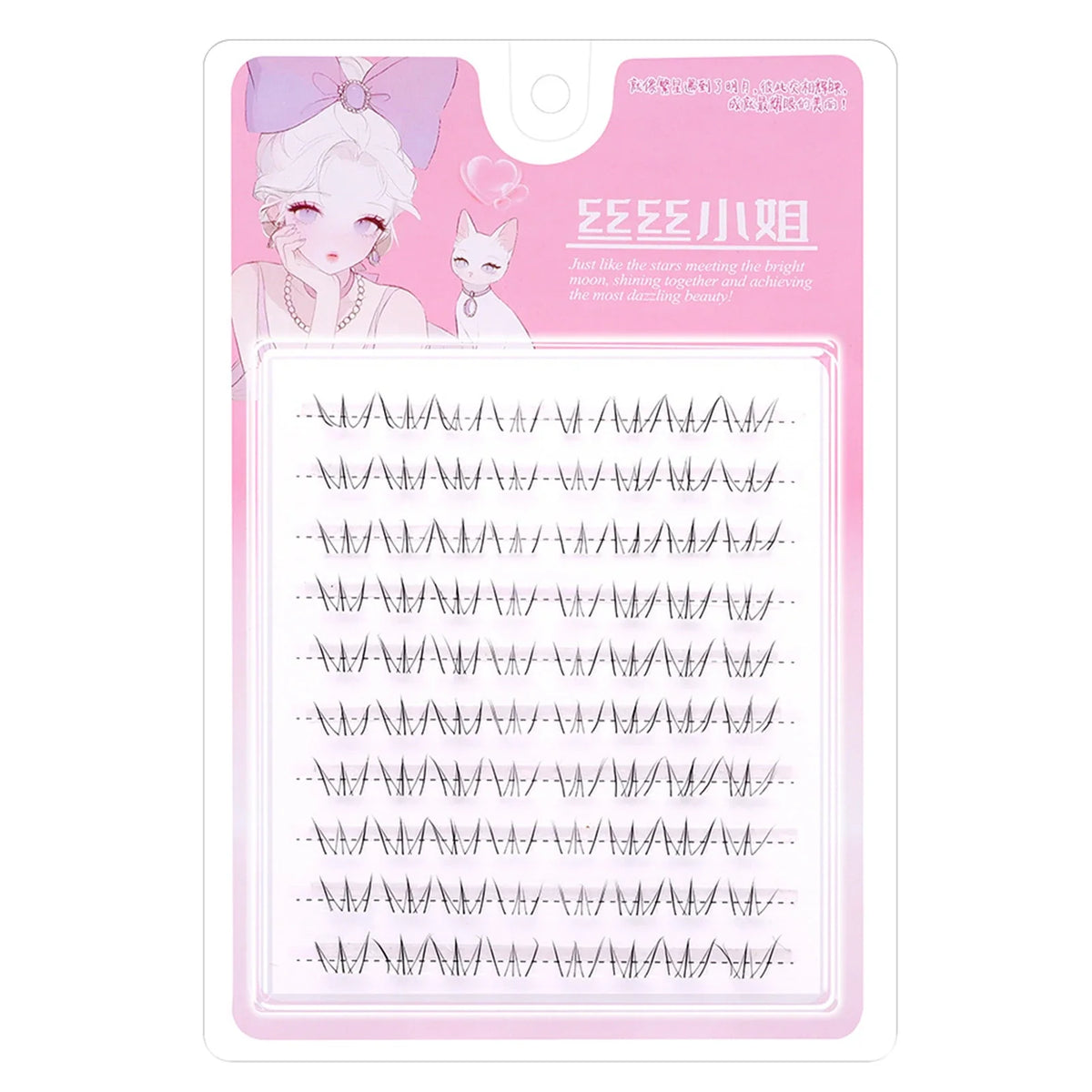 Cat Eye Cluster False Lashes | 10 Rows Natural Volume Lower Lash